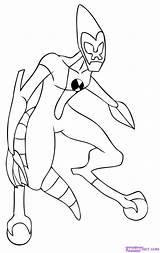 Desenhos Dez Xlr8 Alien Kolorowanki Getdrawings Cannonbolt Potwora Pokoloruj Inicial sketch template