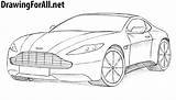 Aston Martin Draw Sketch Drawing Sketches sketch template