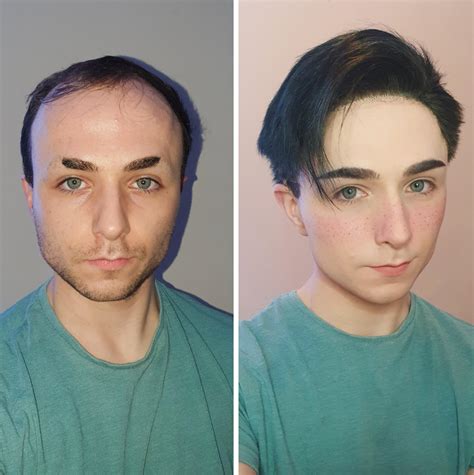 finally   wig  give   confidence   guy makeup