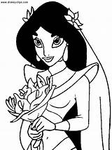Jasmine Coloring Princess Wedding Pages Disney Designlooter Choose Board 37kb Characters sketch template