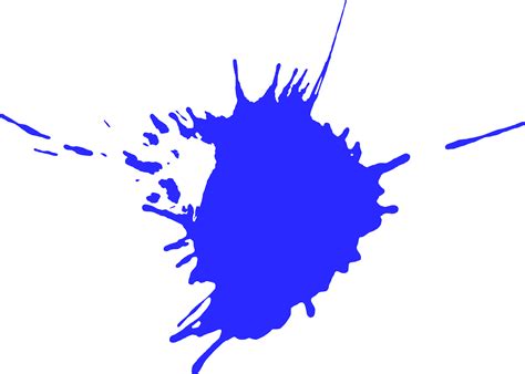 blue paint clip art paint splash png