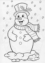 Snowman Coloring Pages Christmas Color Sheets Drawing Winter Blank Jolly Book Getdrawings Kids доску выбрать рождественские sketch template