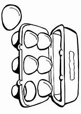 Container Egg Coloring sketch template