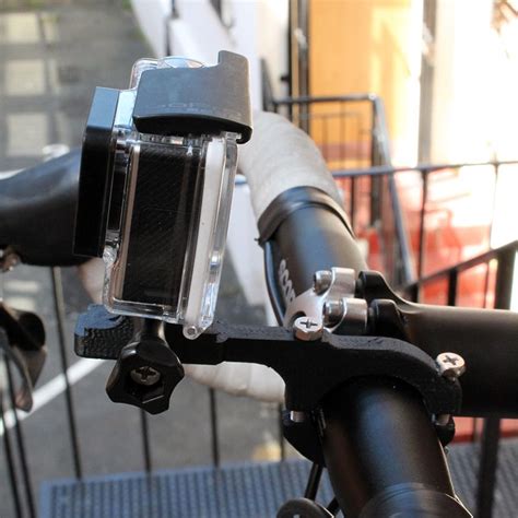 bike handlebar   camera attached   front