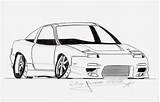 Nissan 240sx Deviantart Car Drift Draw sketch template