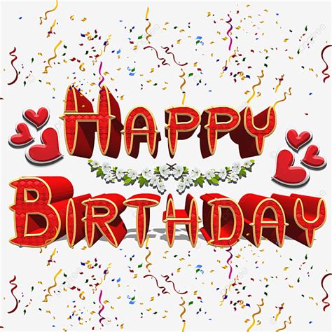 happy birthday images png transparent happy birthday red png font art