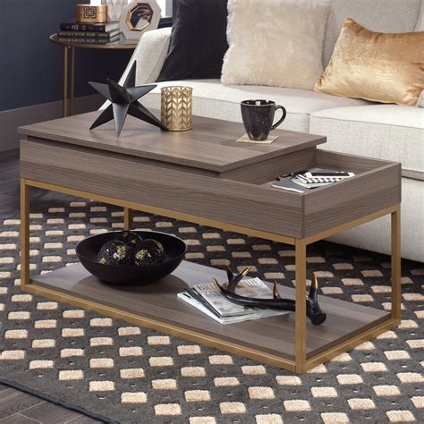 broadridge coffee table  tray top  storage  furniture