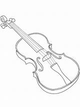 Violin Geige Fiddle Mycoloring Malvorlagen Outlets sketch template