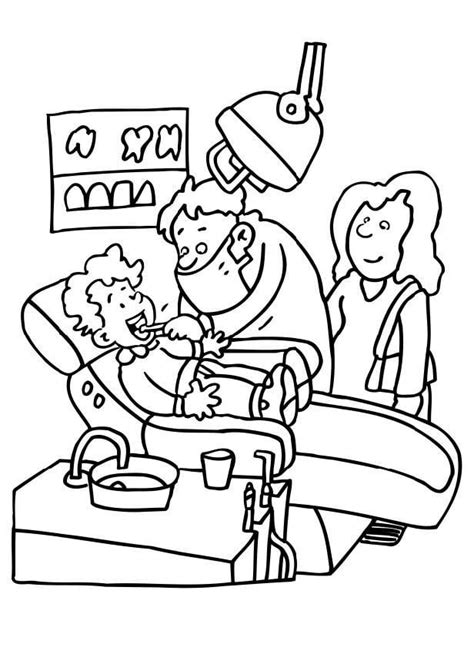 coloring page dentist  printable coloring pages img