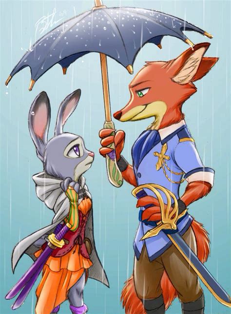 here you go milady can t have you catchin a cold now can we wildehopps animação anime