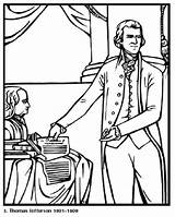 Declaration Independence Drawing Coloring Thomas Getdrawings President sketch template