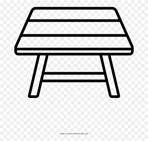 picnic table coloring page mesa de picnic dibujo clipart