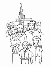 Lds Iglesia Families Sealing Clipart Feliz Spokane Temples Mormon Dibujosonline sketch template