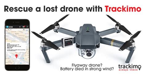 prevent losing drone  trackimo