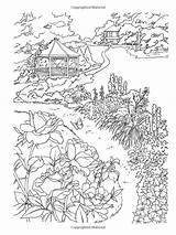 Coloring Pages Country Scenes Adults Haven Creative Adult Amazon Books Color Getdrawings Colouring Book Barlowe Dot Printable sketch template