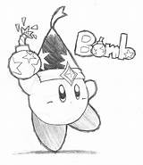 Kirby Bomb sketch template