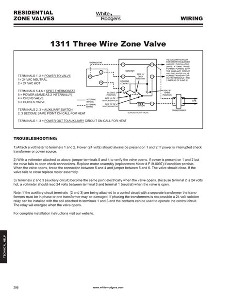 white rodgers  zone valve wiring diagram wiring diagram