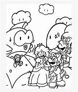 Mario Peach Bros Luigi Coloring Princess Pages Kids Printable Beautiful Kindpng sketch template