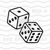 Dice Svg Casino Gambling Gamble Two sketch template