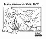 Fraser Colouring Sheet Gold Rush Canyon sketch template