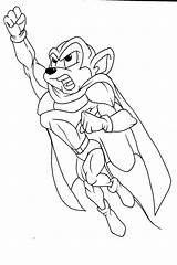 Mighty Mouse Coloring Pages Getdrawings Deviantart sketch template