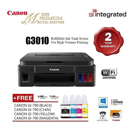 canon pixma g3010 ink efficient g series refill ink tank system aio