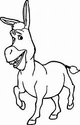 Shrek Burro Donkey Coloring Kolorowanka Desenhosparacolorir Osioł Salvo Personagem sketch template