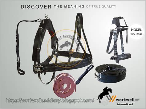 carriage driving harness pairs black wdh workwell saddlery