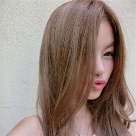 ash green brunette hair color asian asian hair