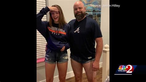 orlando father wears short shorts to teach daughter dress code lesson