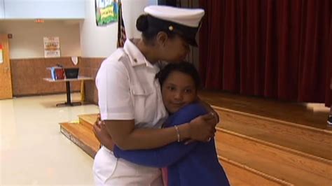 Navy Mom Surprises Daughter In Texas After 7 Month Long Deployment