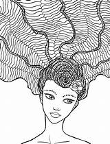 Coloring Crazy Pages Hair Adult Drawing Printable Colouring Sheets Nerdymamma Getcolorings Getdrawings Print Choose Board Wavy sketch template