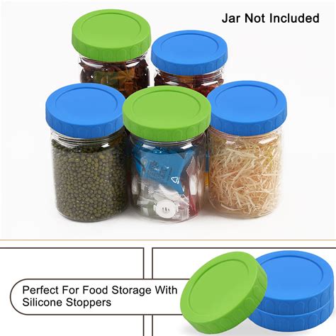 colored plastic mason jar lids wide mouth mason ball canning jars food storage replacement