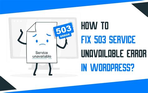 fix  service unavailable error  wordpress