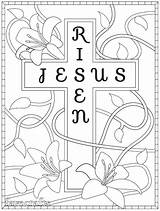 Risen Coloring Jesus Pages Easter Printable Colouring Sheets Resurrection Cross Adult Book Favecrafts Choose Board Craft sketch template