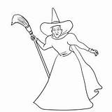 Wizard Oz Witch Coloring Pages Wicked Printable Good Lion Tin Top Toddler sketch template