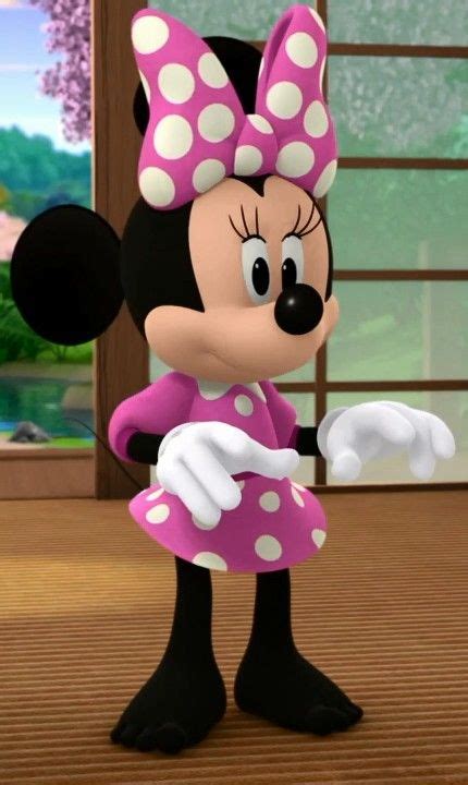 cartoon minnie mouse  polka dots