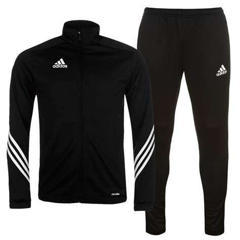 adidas mens sereno tracksuit set zip front top and track bottoms