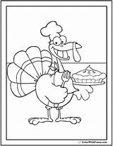 Coloring Turkey Pie Sheet Thanksgiving Pages Chef Disguise Fun Print Dinner Colorwithfuzzy sketch template