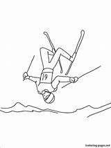 Coloring Pages Ski Jet Getcolorings Skiing sketch template