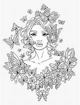 Coloring Disegni Pngitem Adulti Atuttodonna Antistress Zen Farfalle Girly sketch template