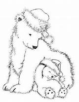 Coloring Christmas Pages Bear Polar Adult Bears Printable Animal Digi Stamps Ru рождественские раскраски Choose Board источник Binged от ирины sketch template