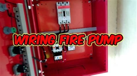 fire pump layout  wiring electrical installation youtube