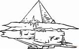 Pyramid Coloring Pages Printable Sightseeing Color Food Kids Template sketch template