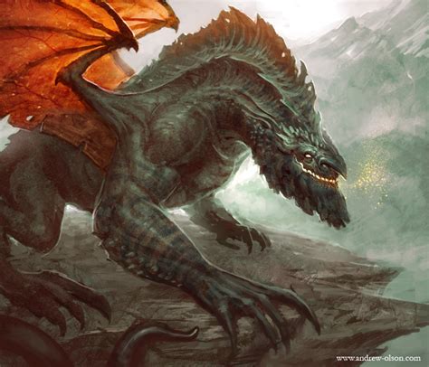 mountain dragon  mysticaldonkey  deviantart