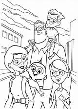 Incredibles Increibles Incredibili Disney Increíbles Imprimir Dibujar Páginas Libretas Famiglia Stampare Colornimbus Tristes Seleccionar sketch template