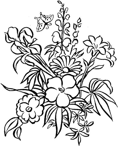 flower coloring pages  adults flower coloring page