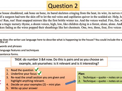 language paper  question  examples grade  aqa english language