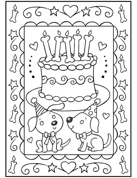 happy birthday   coloring book  sample pages coloring books