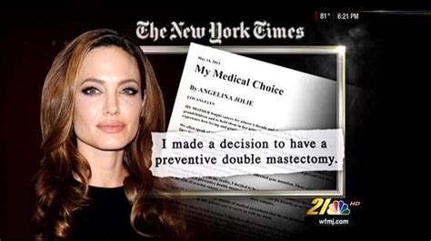 angelina jolie opts to remove breasts to reduce cancer risk raise